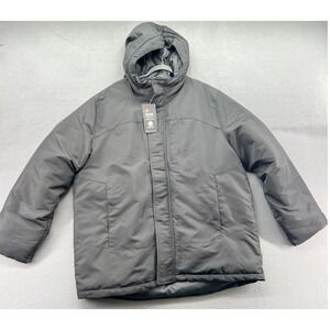 SWISS TECH Jacket Mens XL Black Midweight Puffer Hood PeakBlast Peak Resist